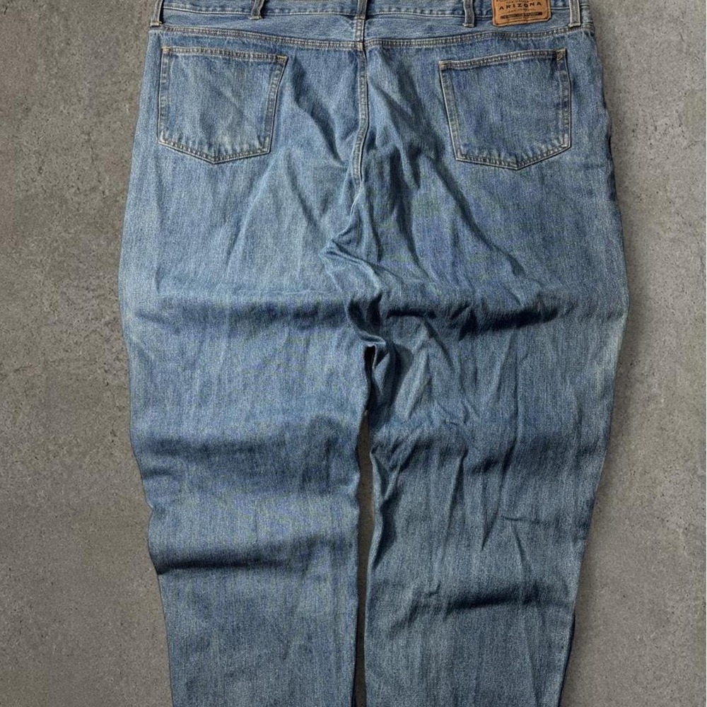 Arizona Jean Co Mens Baggy Y2K Denim Blue Jeans Size 50x30 Vintage Style